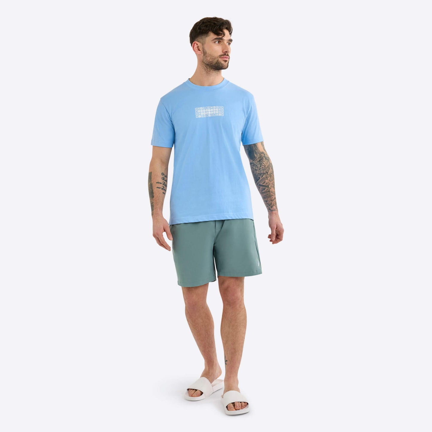 Tričko Nautica Bodmin B&T T-Shirt bledomodré