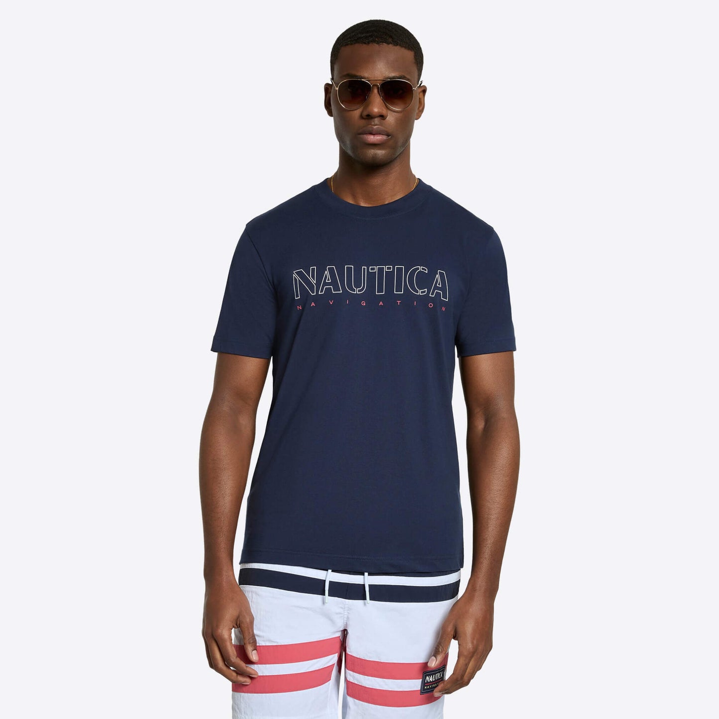 Tričko Nautica Cook B&T T-Shirt tmavomodré