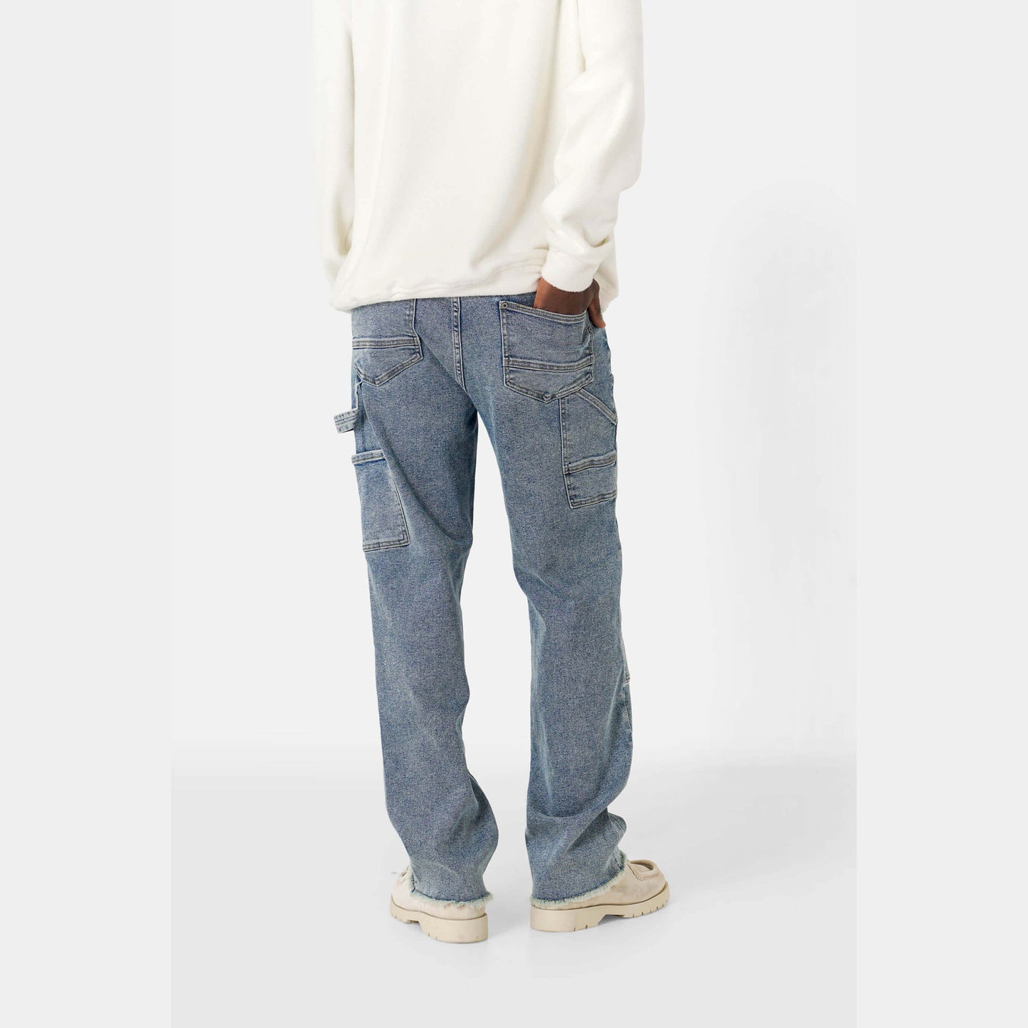 Sixth June Monogram Carpenter Denim Pants Dblu