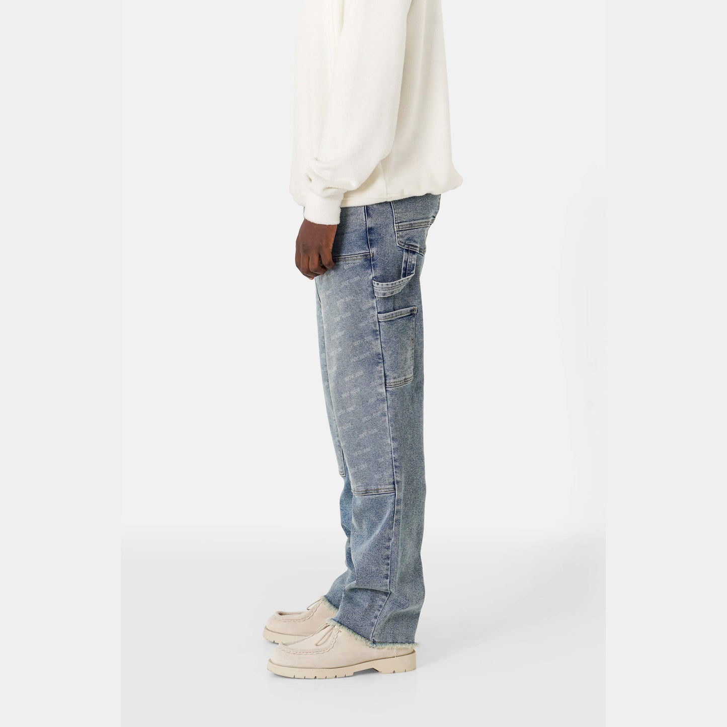 Sixth June Monogram Carpenter Denim Pants Dblu