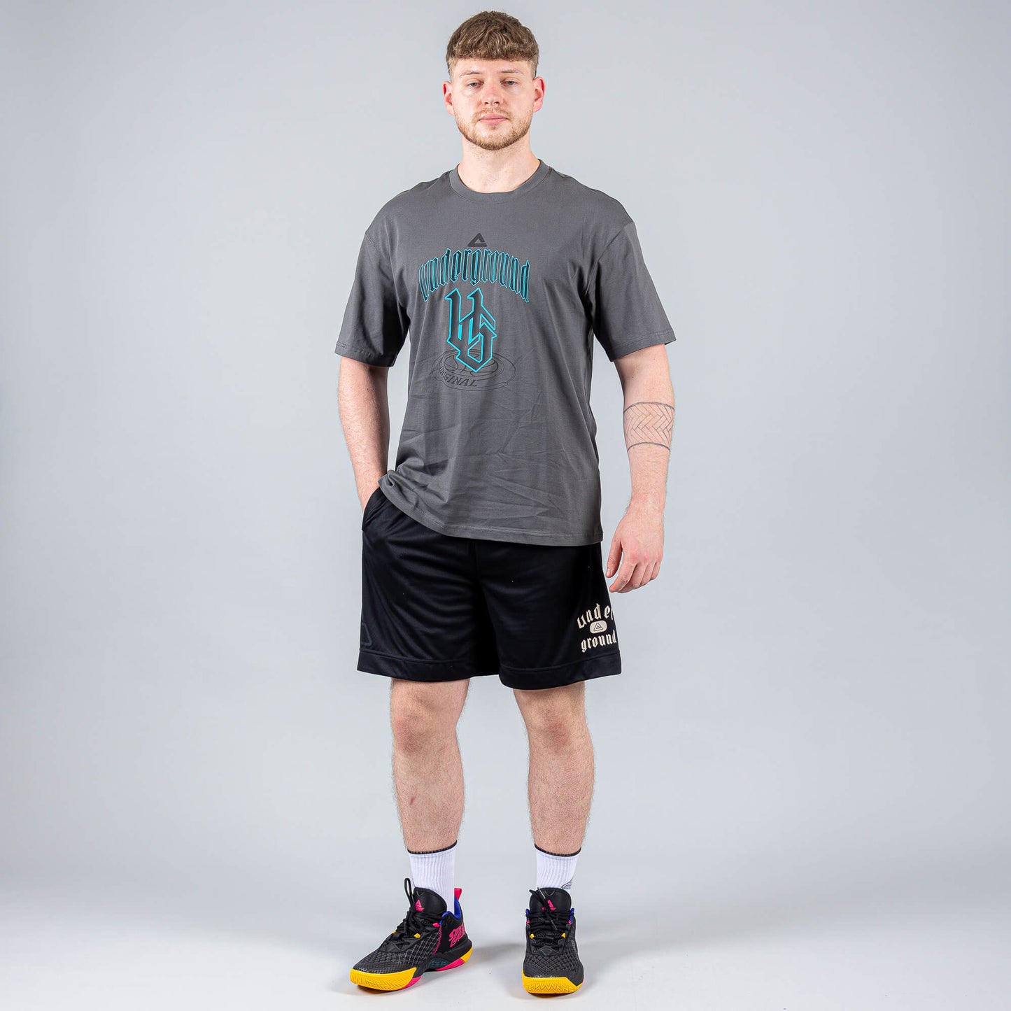 Basketbalové šortky Peak Underground BLACK