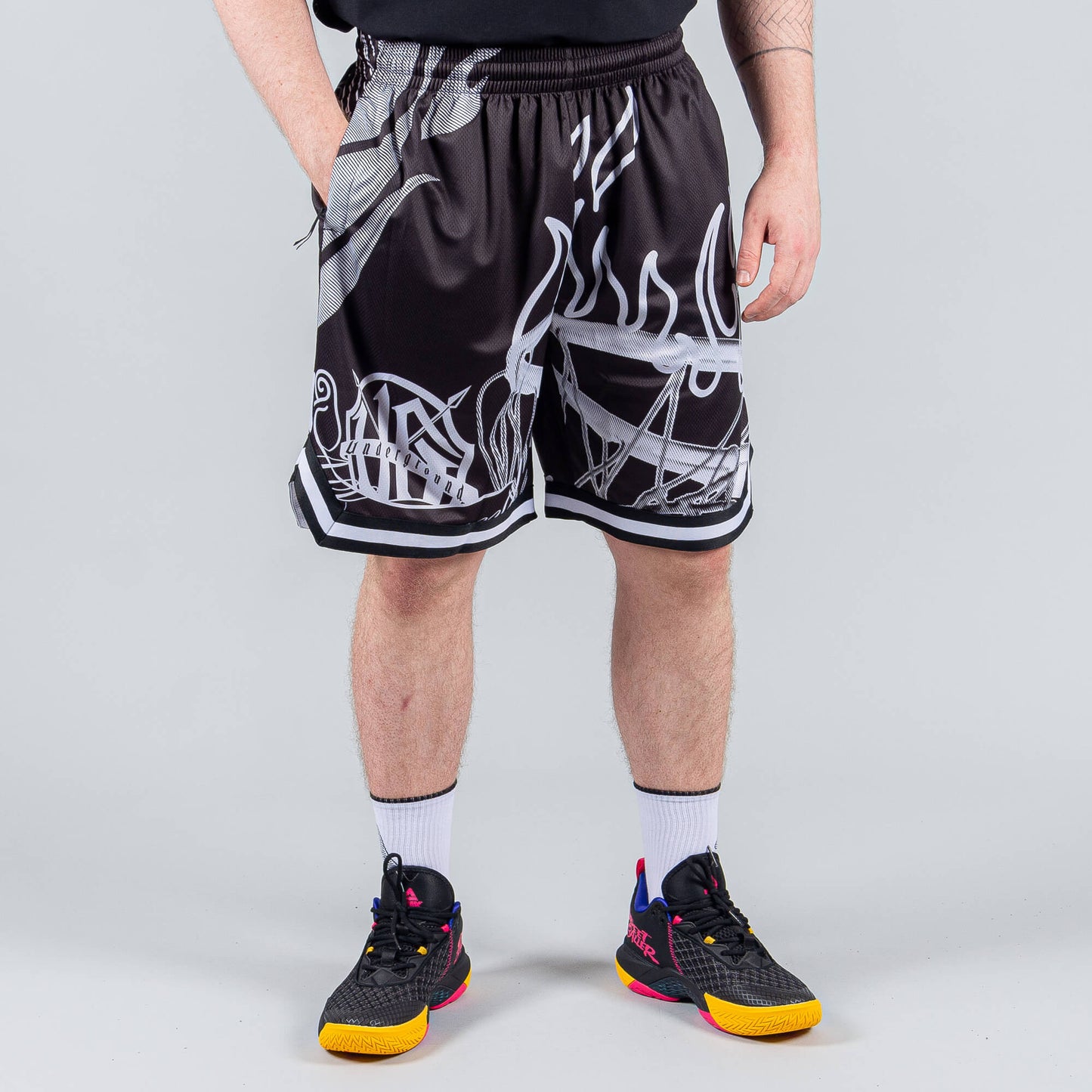 Basketbalové šortky Peak Underground BLACK