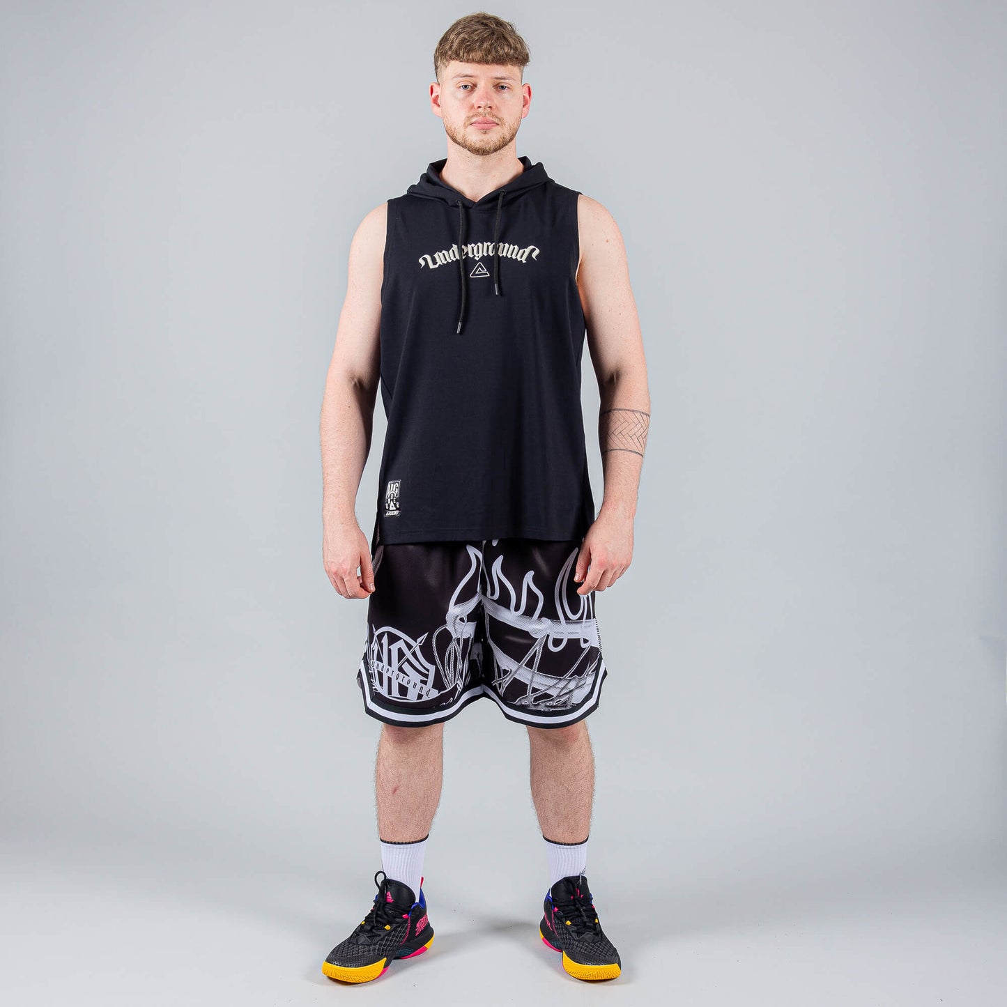 Basketbalové šortky Peak Underground BLACK