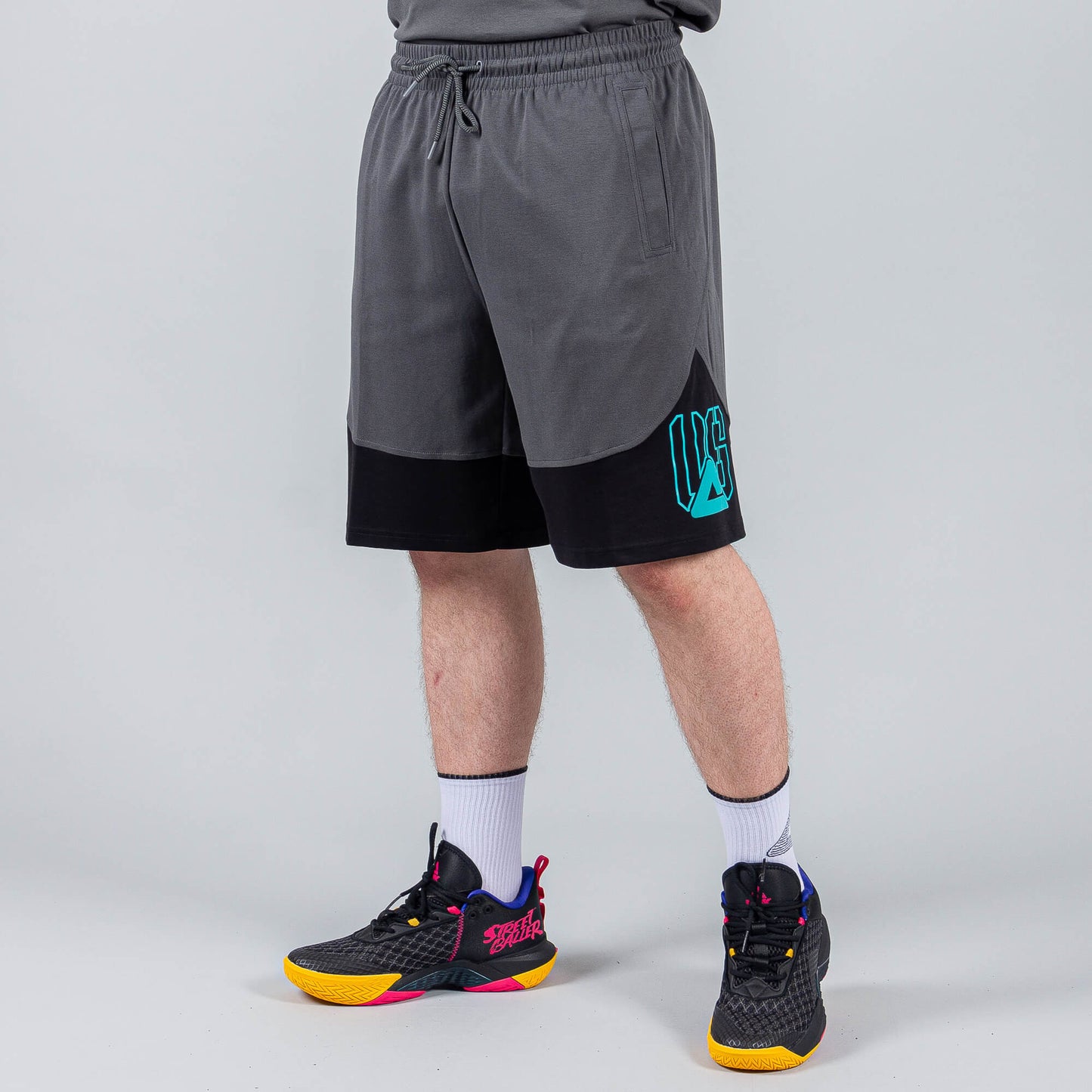 Basketbalové šortky Peak Underground MAGNETIC GREY