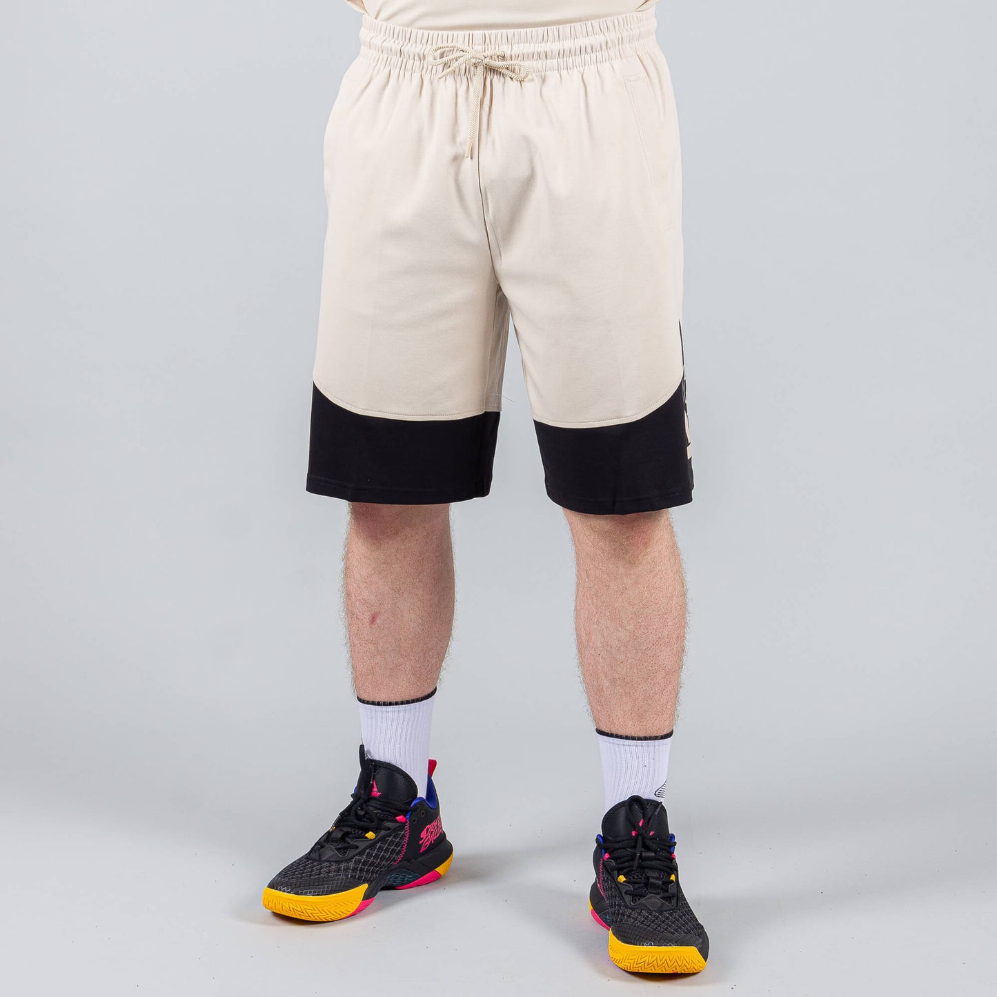 Basketbalové šortky Peak Underground WHITE GREY