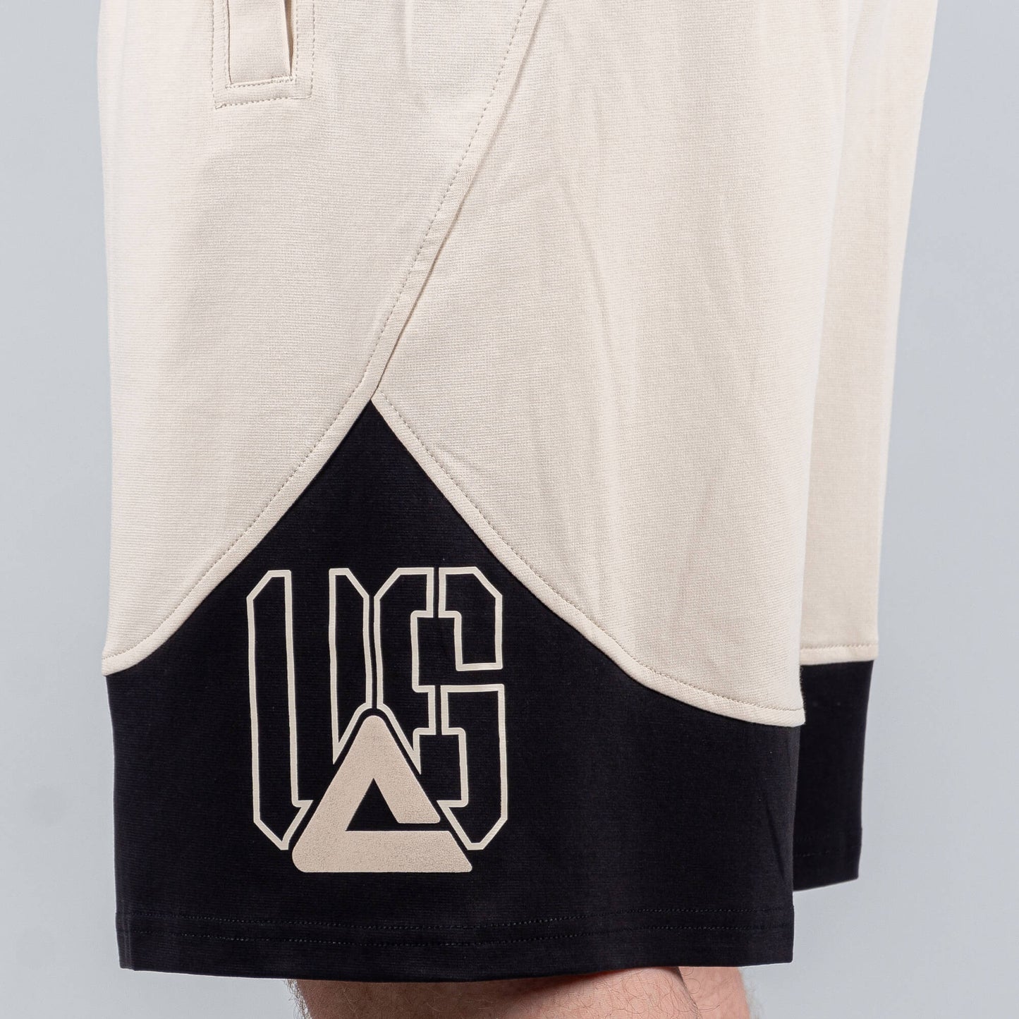 Basketbalové šortky Peak Underground WHITE GREY