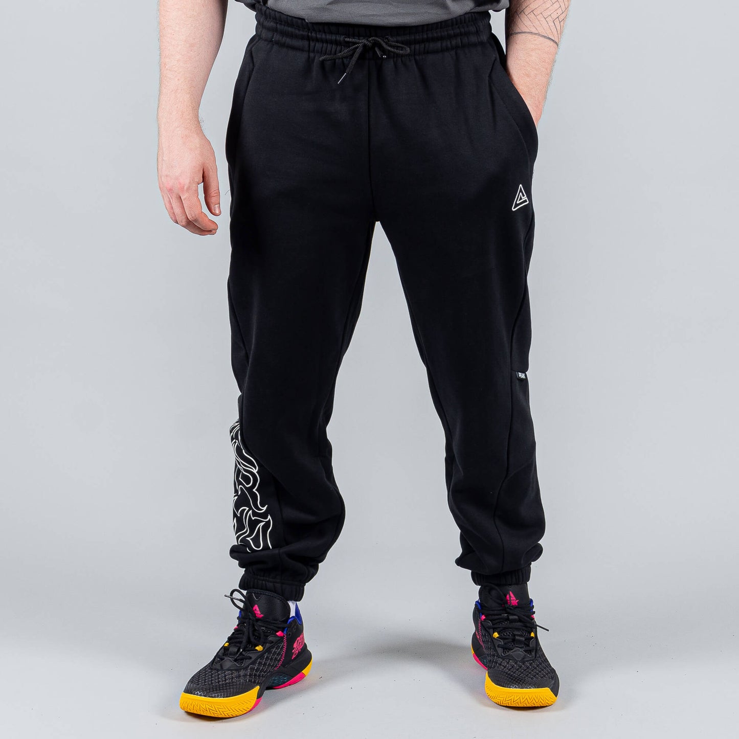 Tepláky Peak Basketbal Underground (Knitted Fleece Pants) Black