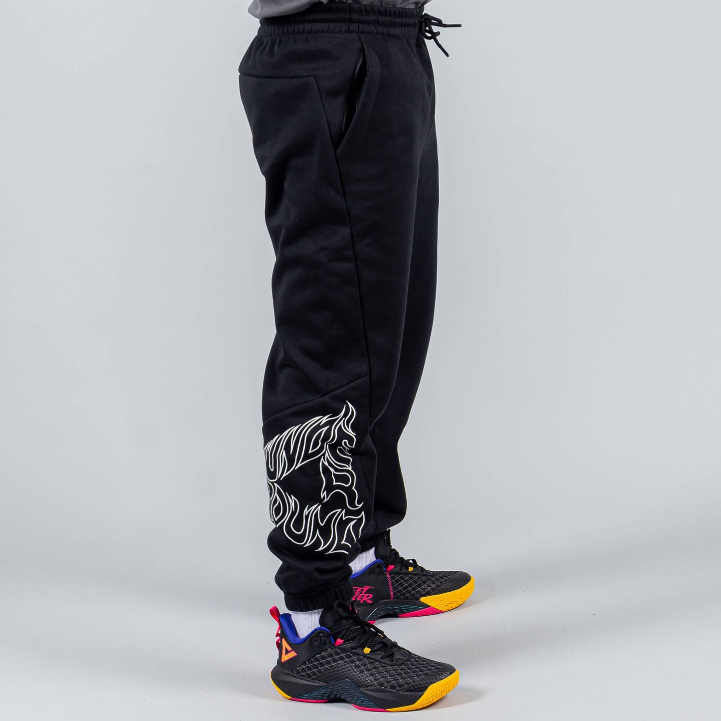 Tepláky Peak Basketbal Underground (Knitted Fleece Pants) Black