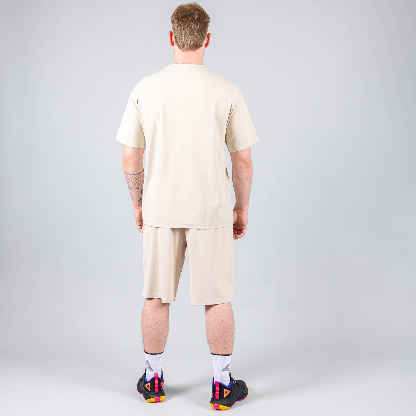 Basketbalové šortky Peak Underground WHITE GREY