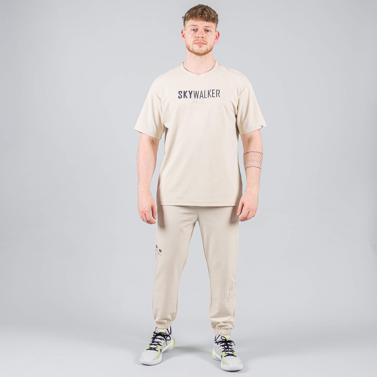 Pánske tepláky Peak Wiggins WHITE GREY