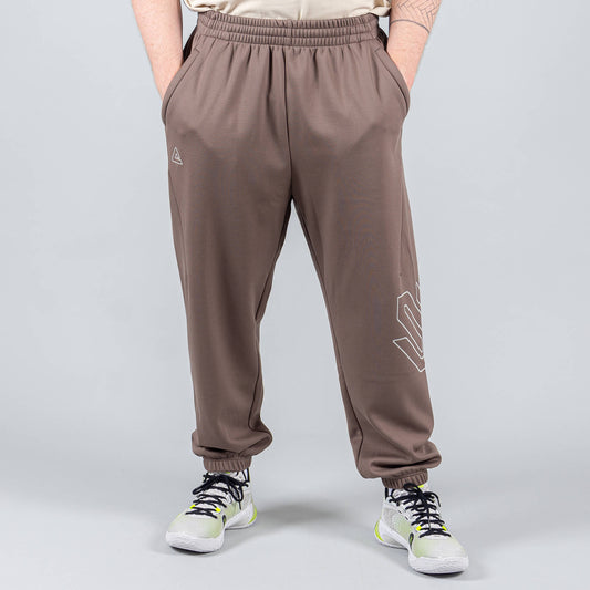 Tepláky Peak Wiggins Basketball Lifestyle Knitted Fleece Pants Brown
