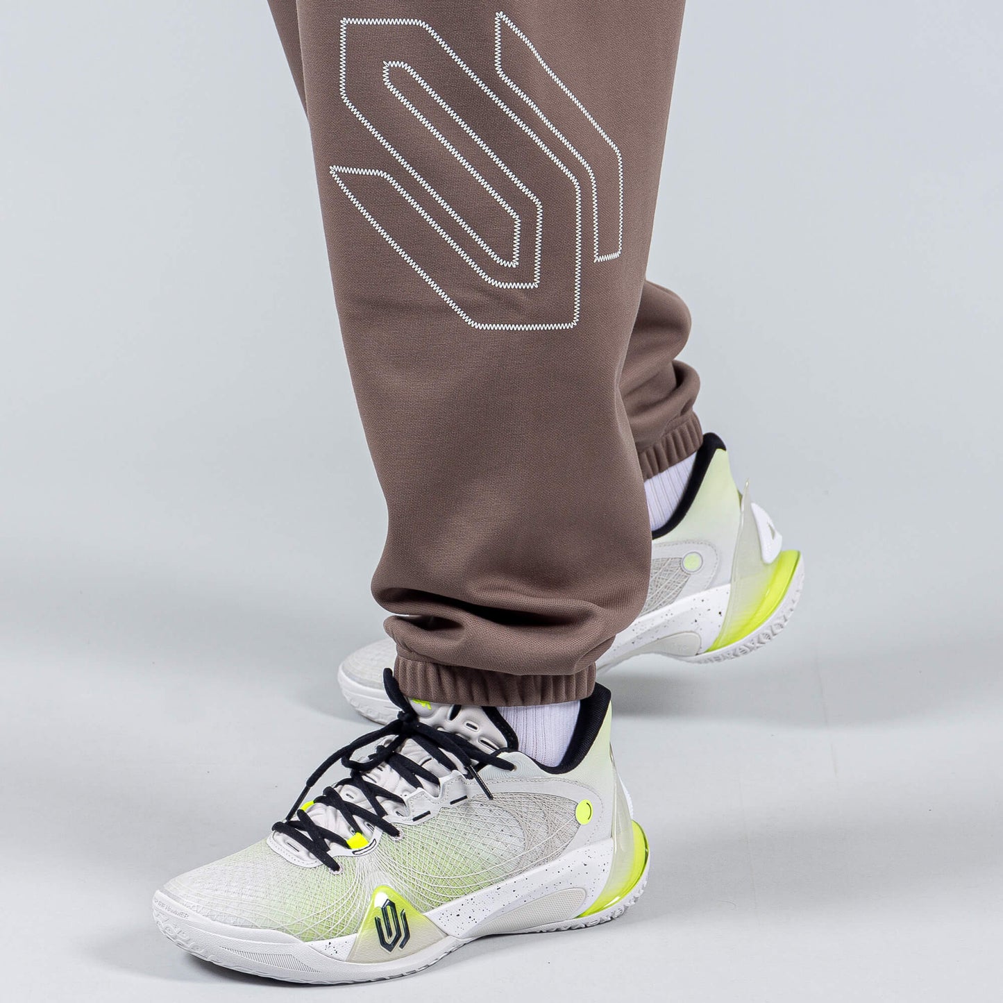 Tepláky Peak Wiggins Basketball Lifestyle Knitted Fleece Pants Brown