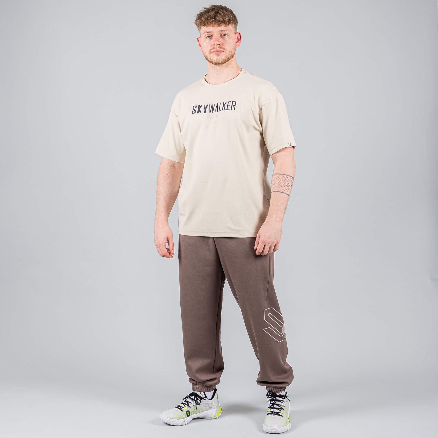 Tepláky Peak Wiggins Basketball Lifestyle Knitted Fleece Pants Brown