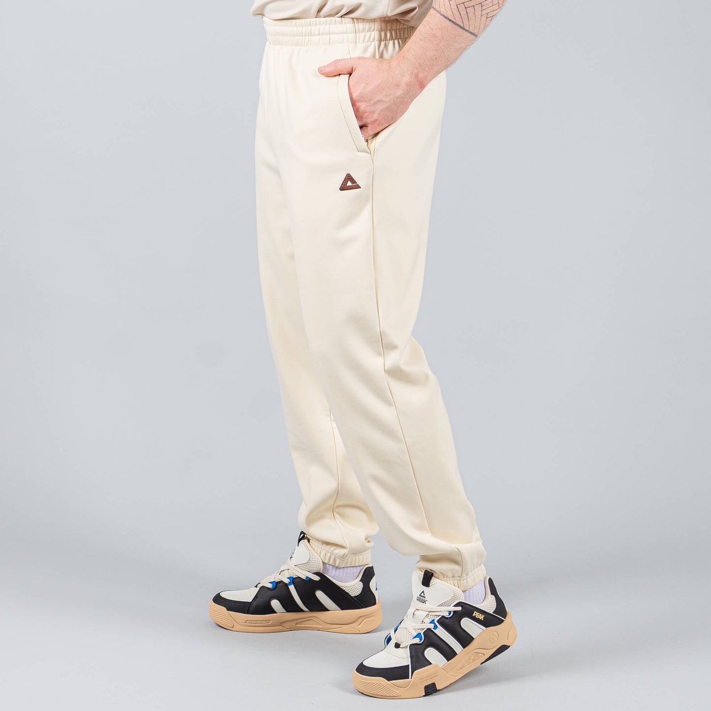 Tepláky Peak Right (Knitted Fleece Pants) Beige