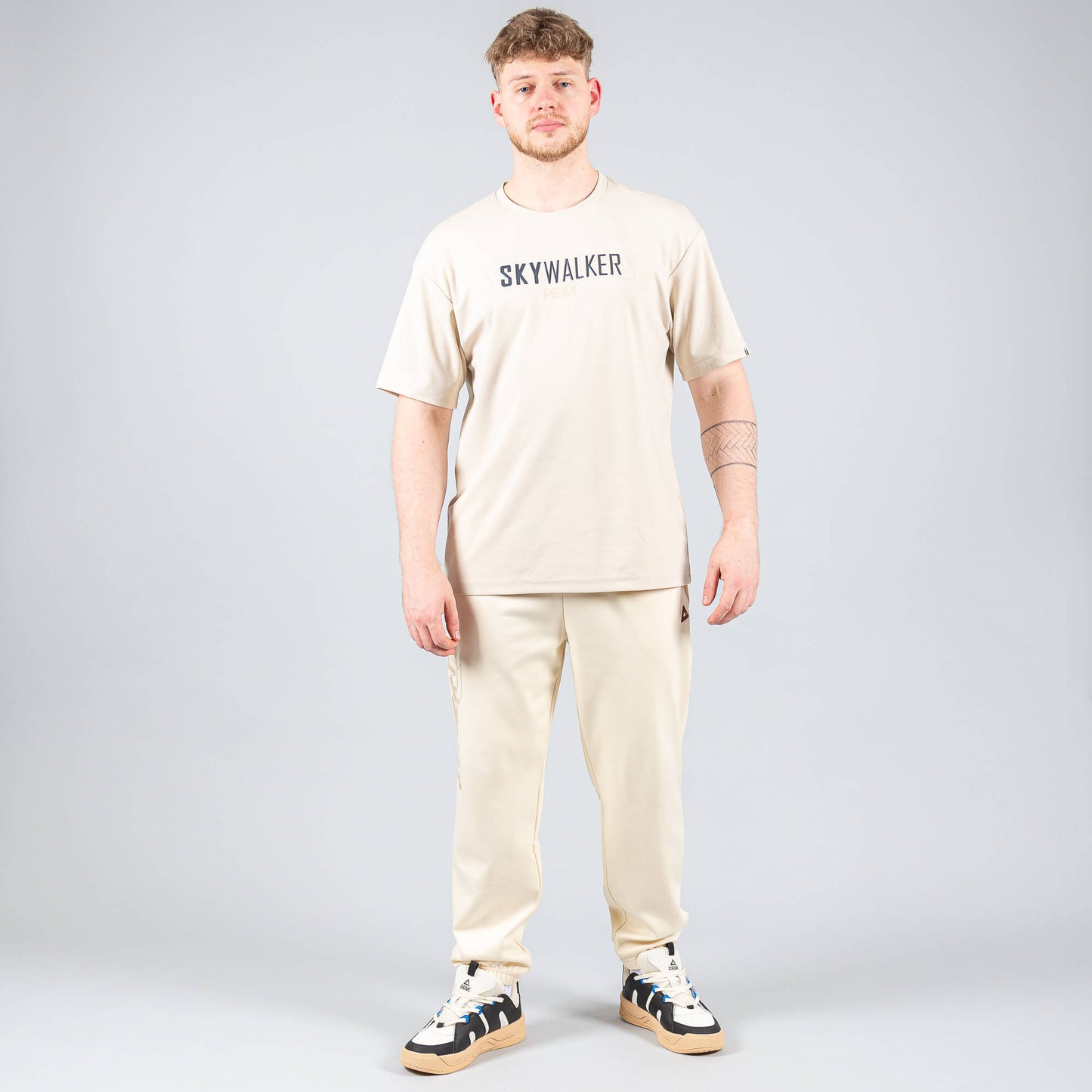 Tepláky Peak Right (Knitted Fleece Pants) Beige