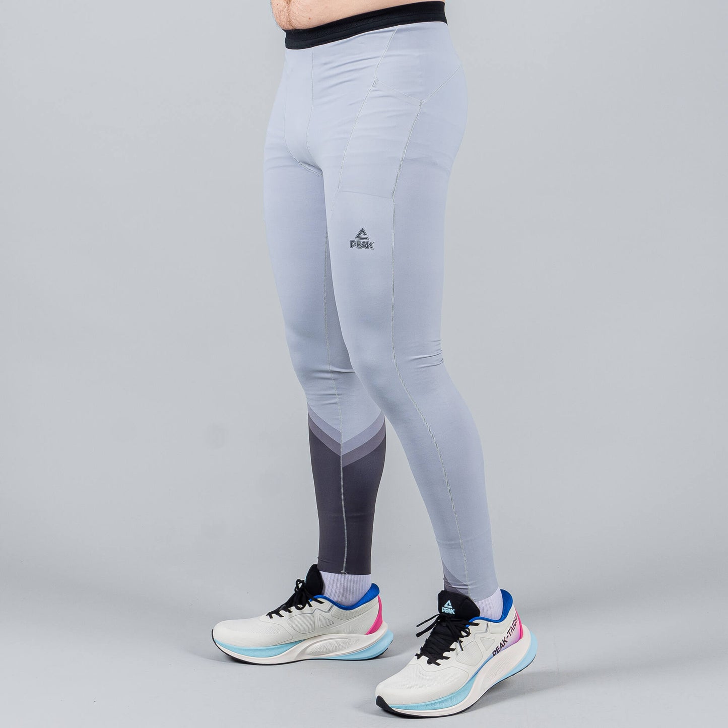 Bežecké legíny Peak SLIVER GREY