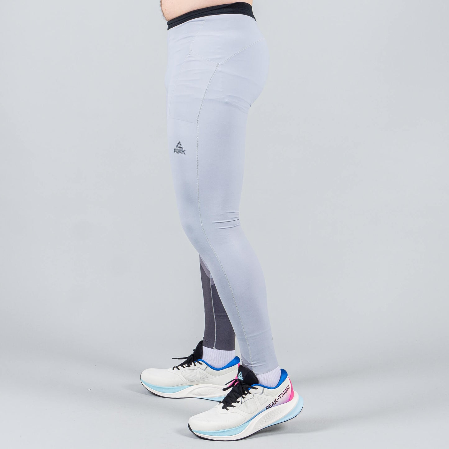 Bežecké legíny Peak SLIVER GREY