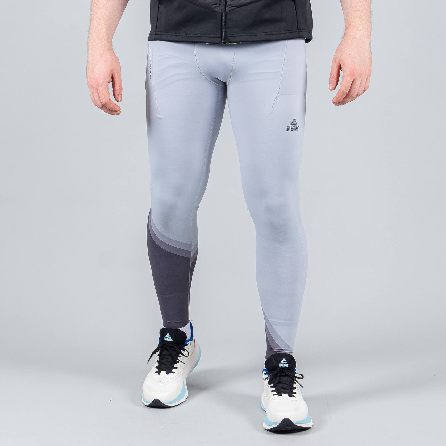 Bežecké legíny Peak SLIVER GREY