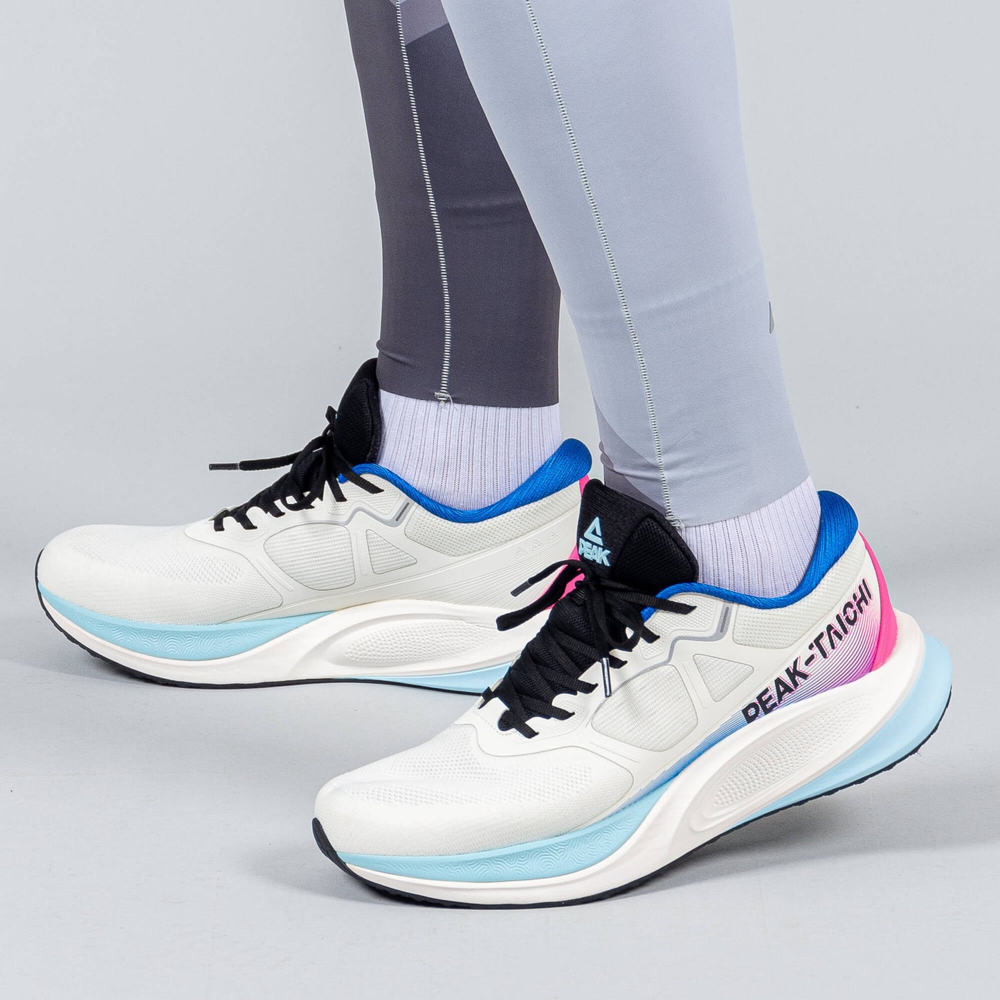 Bežecké legíny Peak SLIVER GREY