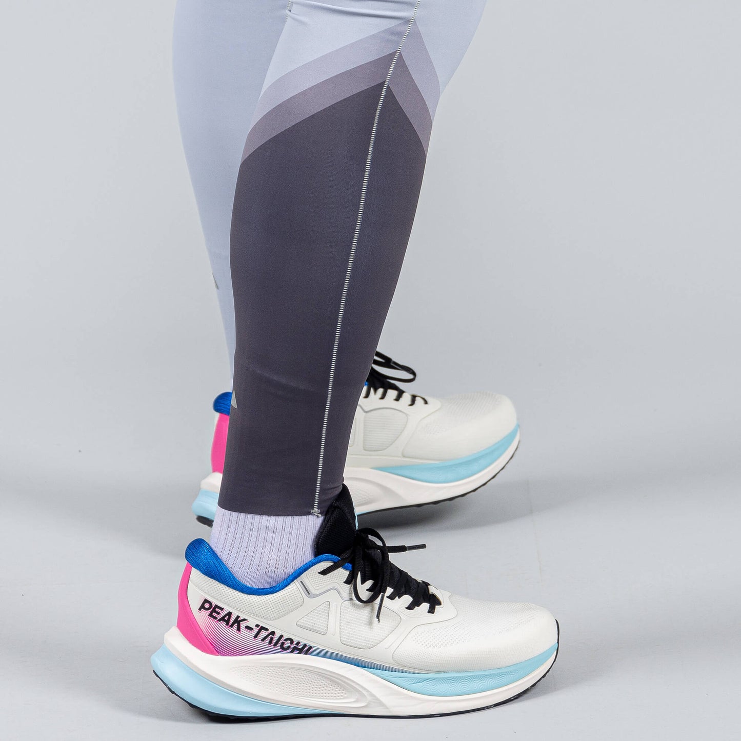 Bežecké legíny Peak SLIVER GREY