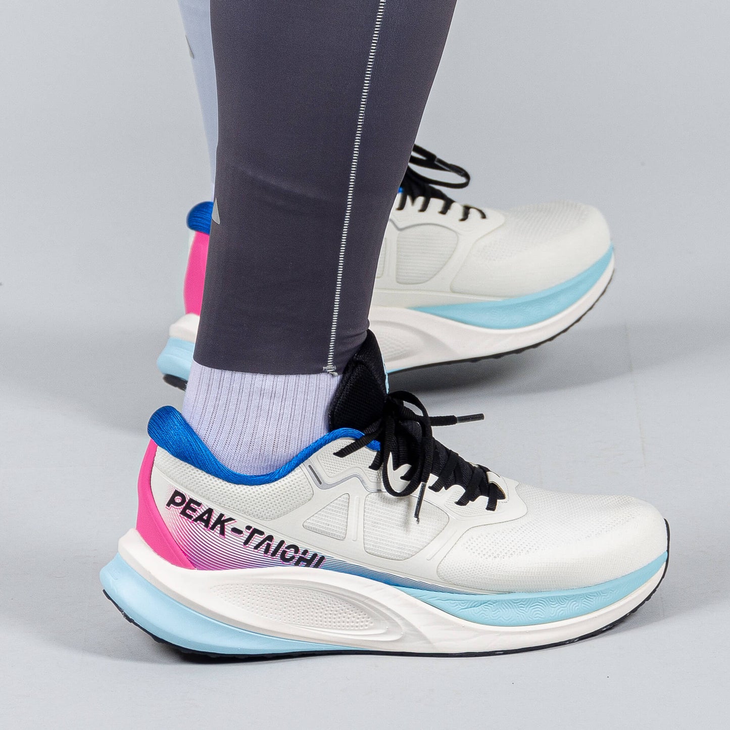 Bežecké legíny Peak SLIVER GREY