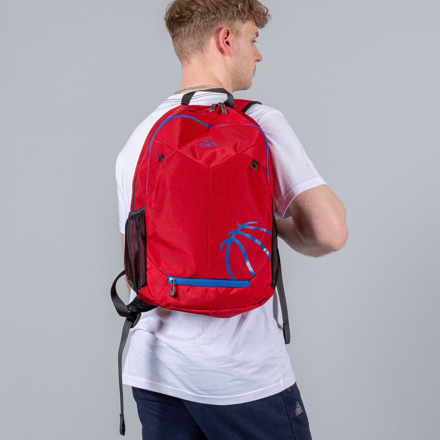 Batoh Peak Basketball Backpack Dk. Red