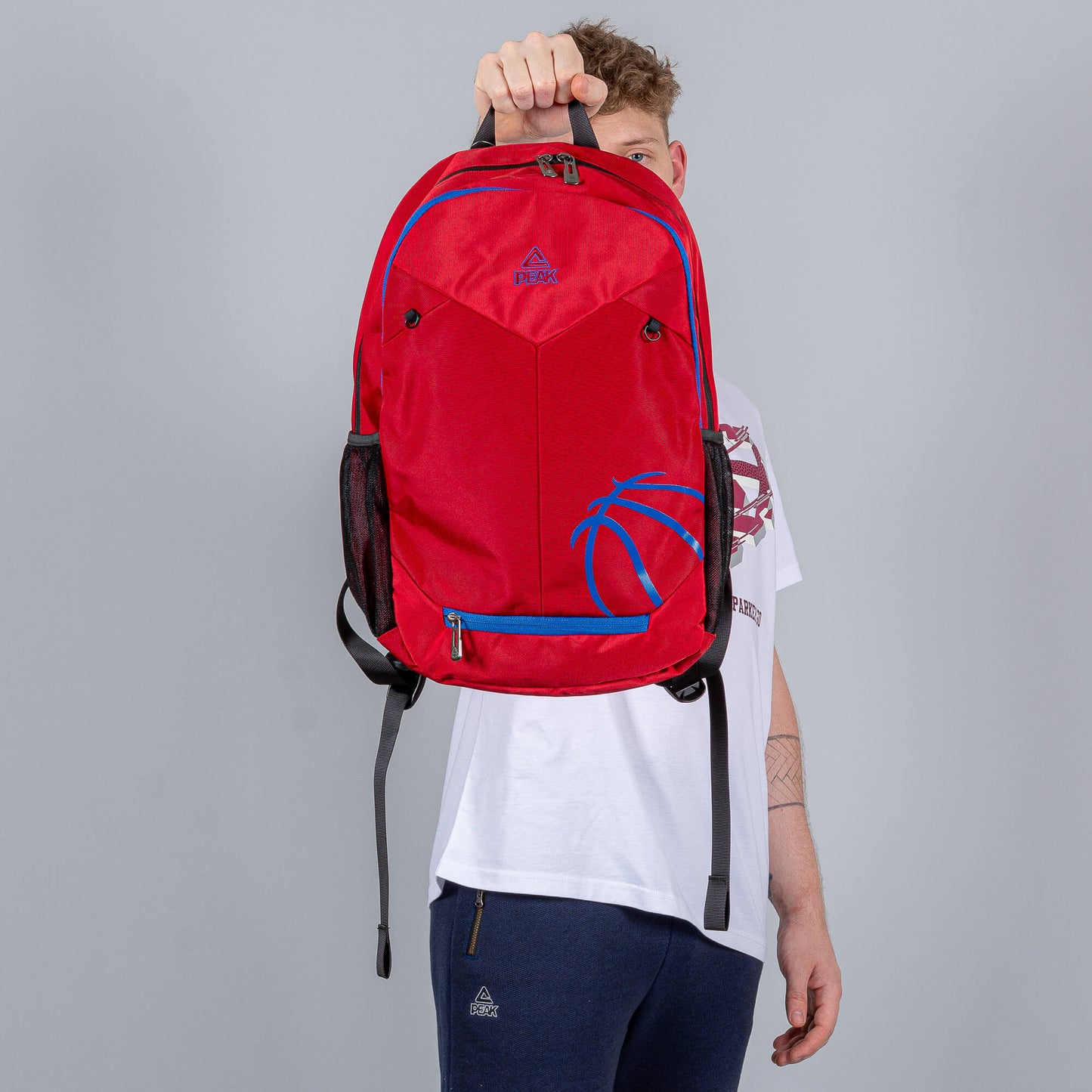 Batoh Peak Basketball Backpack Dk. Red