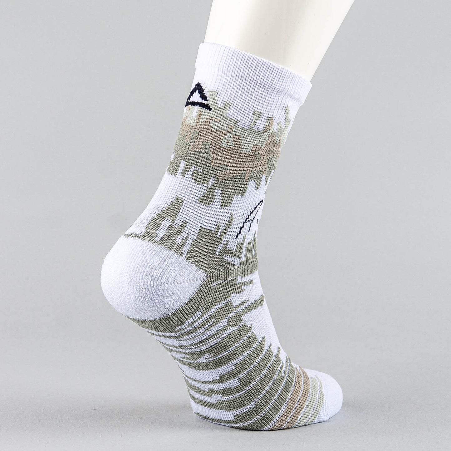 Basketbalové ponožky Peak Wiggins Basketbal Socks White/Grey