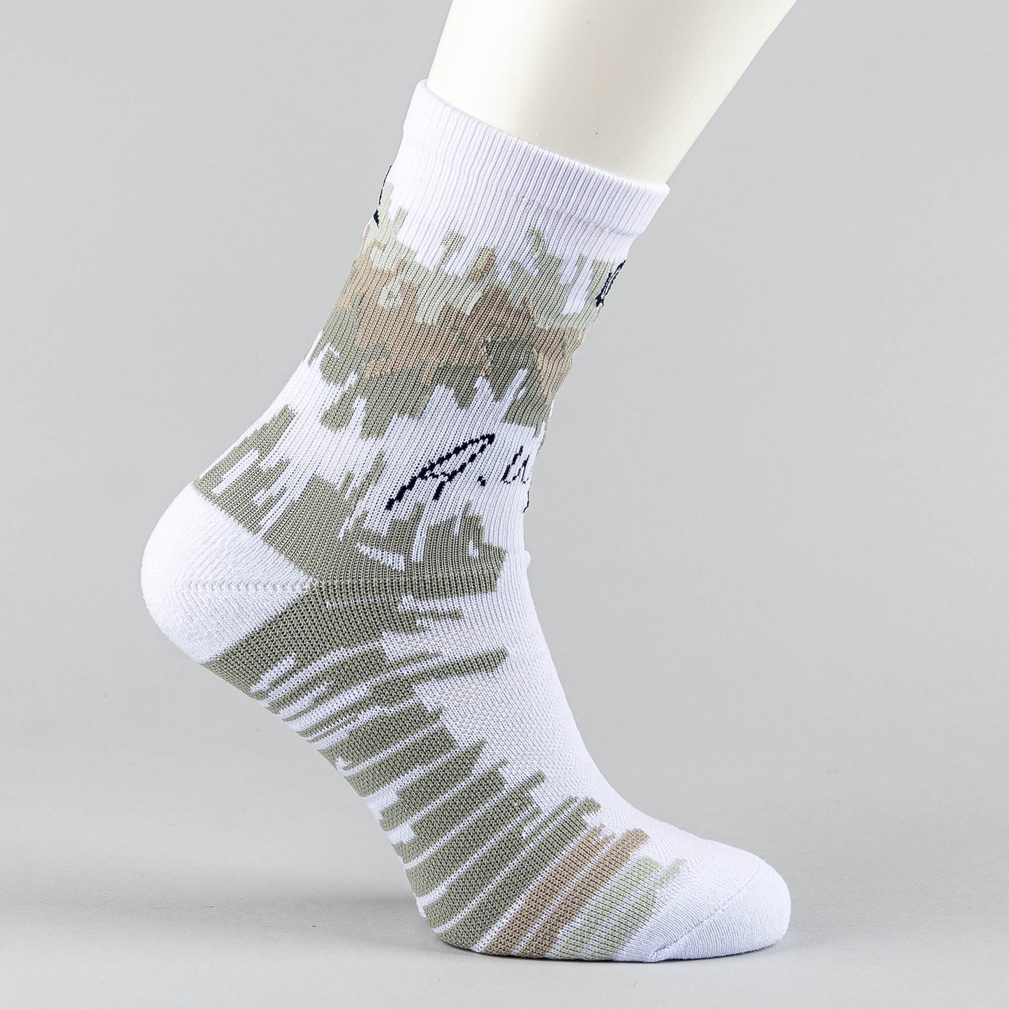 Basketbalové ponožky Peak Wiggins Basketbal Socks White/Grey