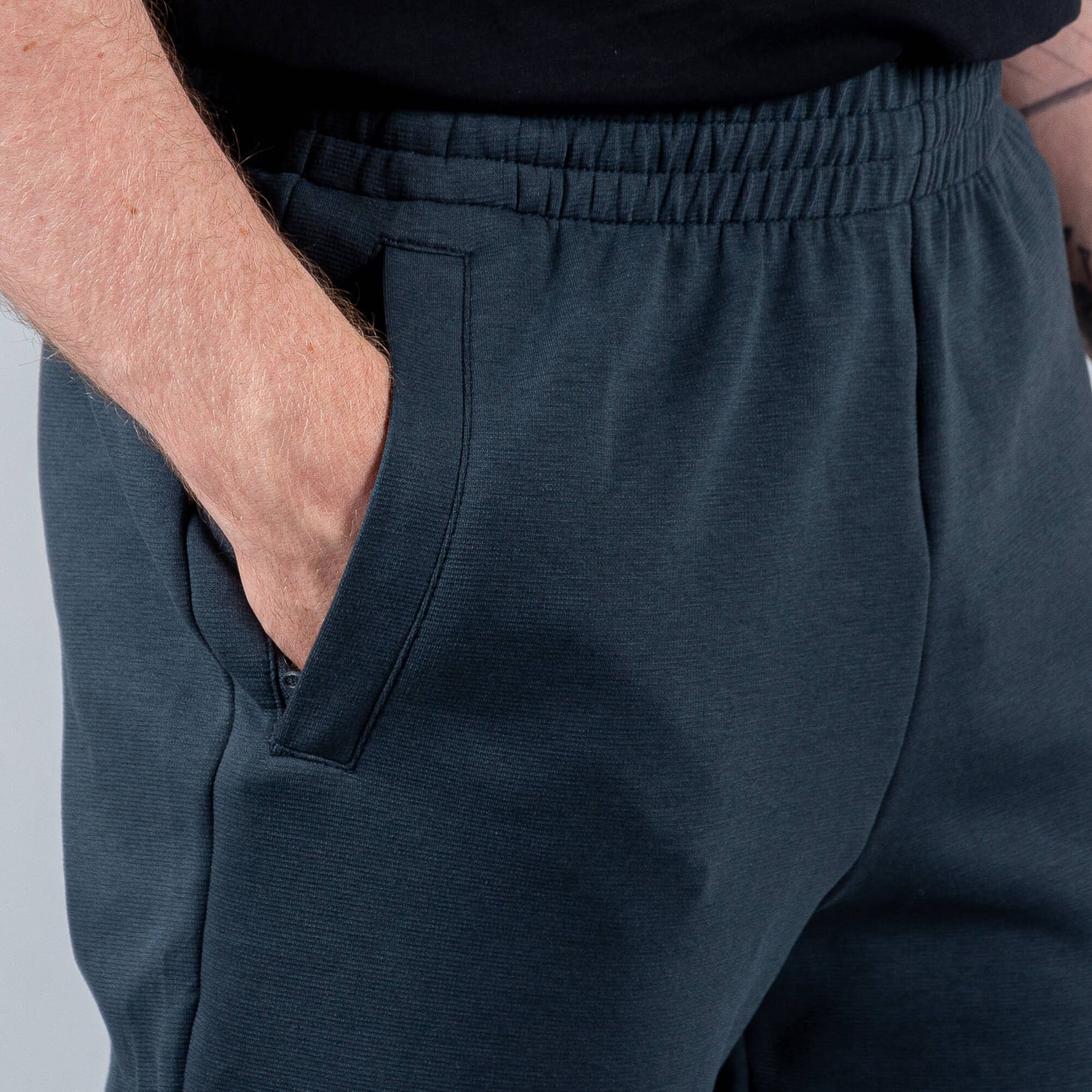 Tepláky Peak Basketball Wiggins Knitted Pants Dk.Grey Blue