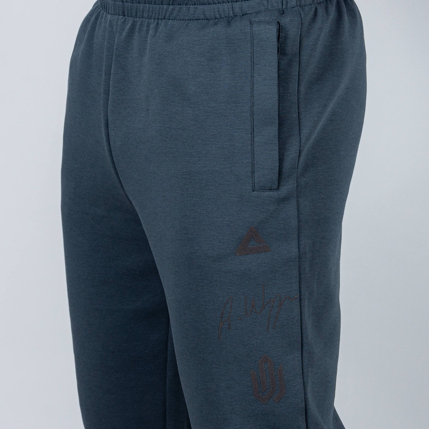 Tepláky Peak Basketball Wiggins Knitted Pants Dk.Grey Blue
