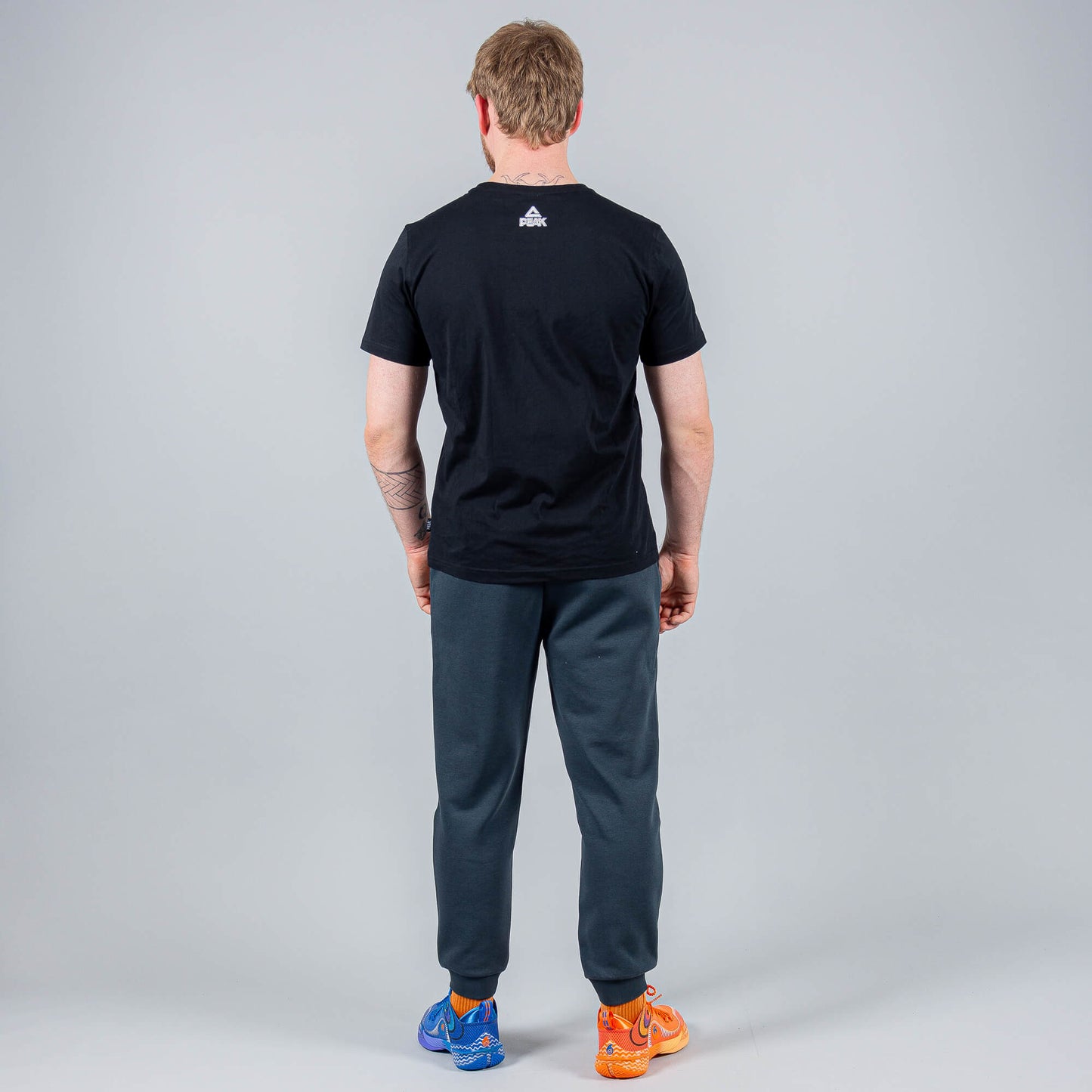 Tepláky Peak Basketball Wiggins Knitted Pants Dk.Grey Blue