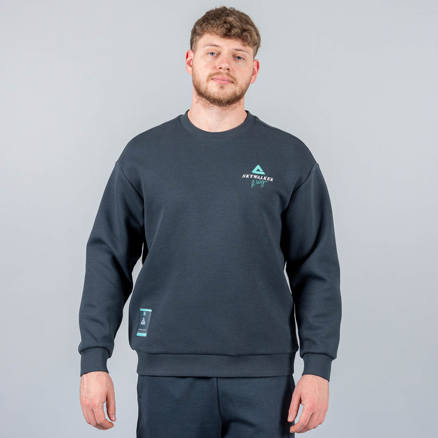 Mikina Peak Basketball Wiggins Sweater Dk. Grey Blue