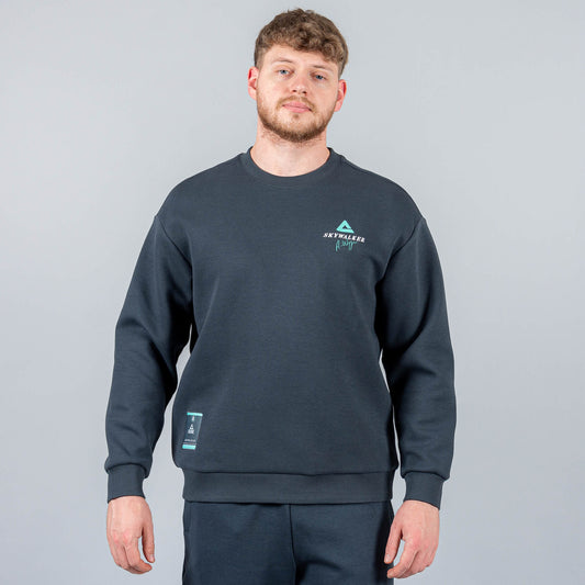 Mikina Peak Basketball Wiggins Sweater Dk. Grey Blue