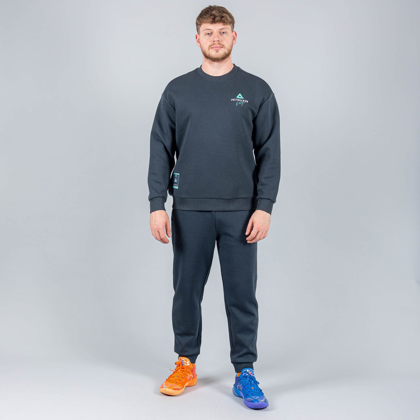 Mikina Peak Basketball Wiggins Sweater Dk. Grey Blue