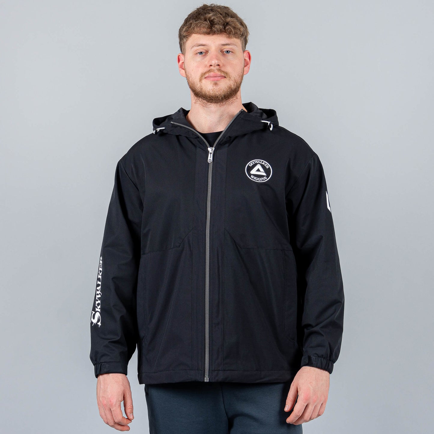 Bunda Peak Basketball Wiggins Polar Fleece Windbreaker Black