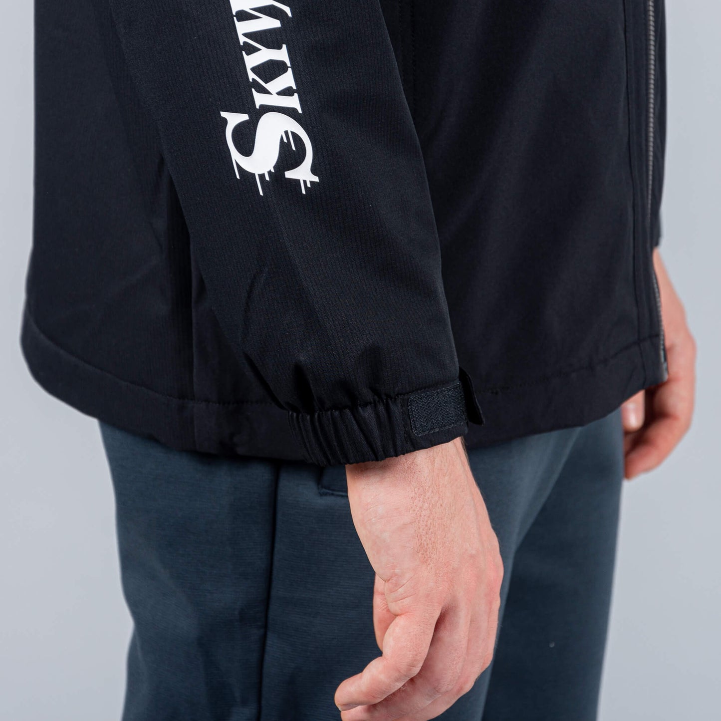 Bunda Peak Basketball Wiggins Polar Fleece Windbreaker Black