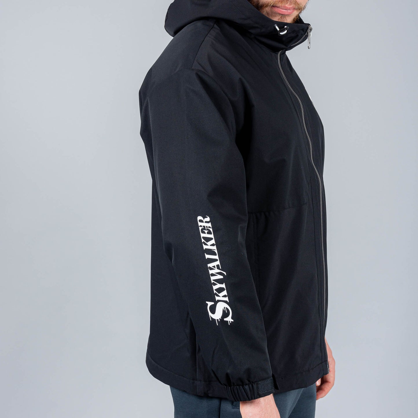 Bunda Peak Basketball Wiggins Polar Fleece Windbreaker Black