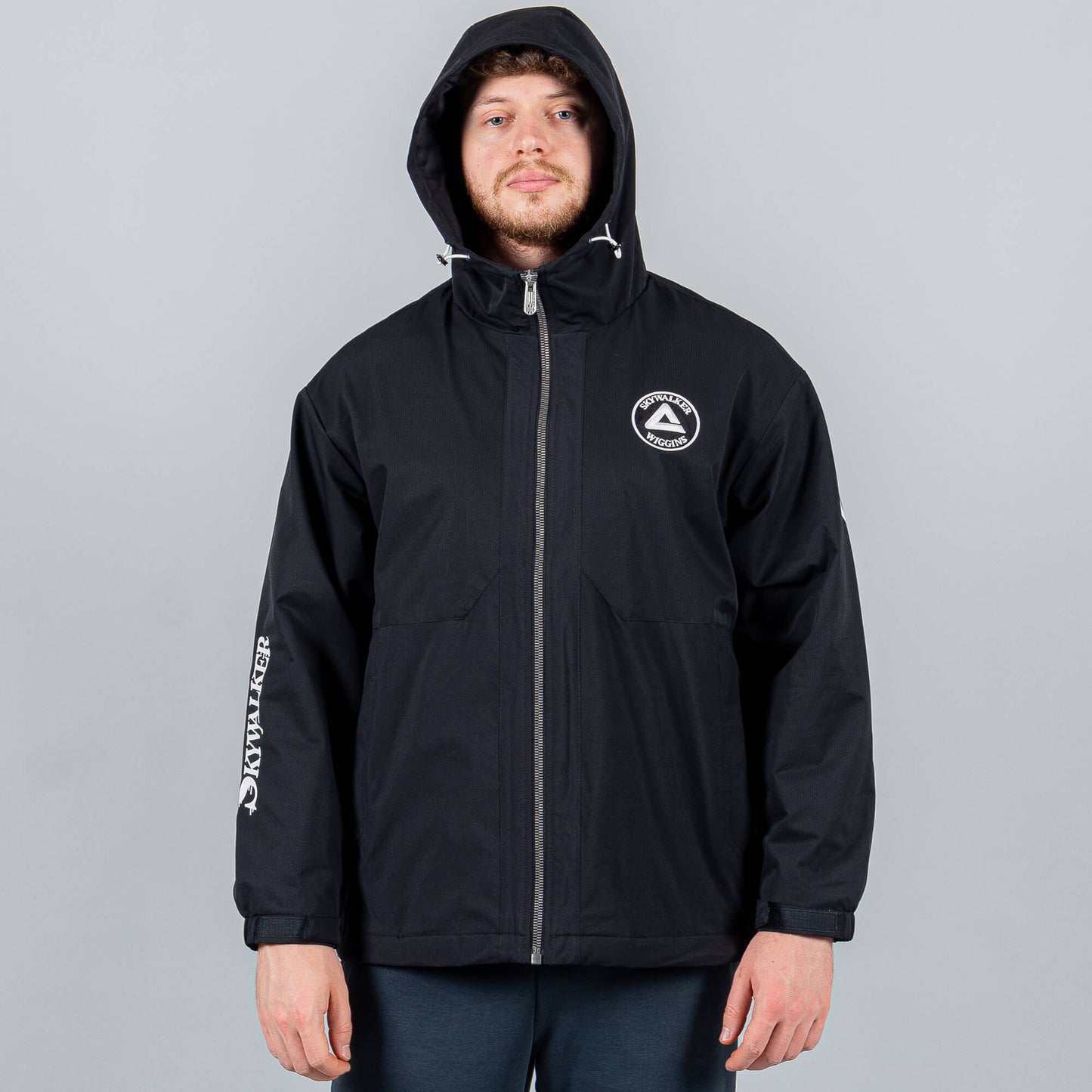 Bunda Peak Basketball Wiggins Polar Fleece Windbreaker Black