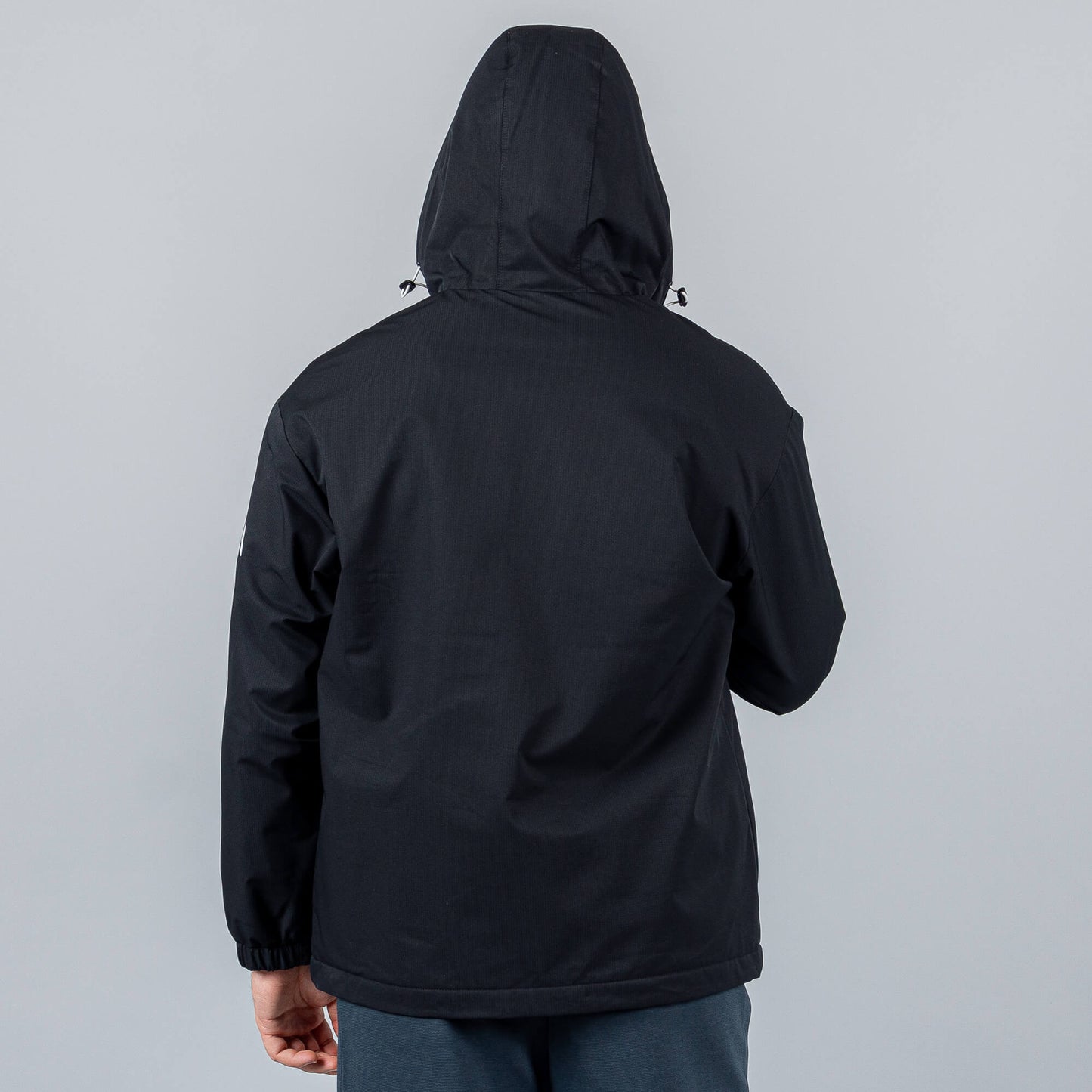 Bunda Peak Basketball Wiggins Polar Fleece Windbreaker Black