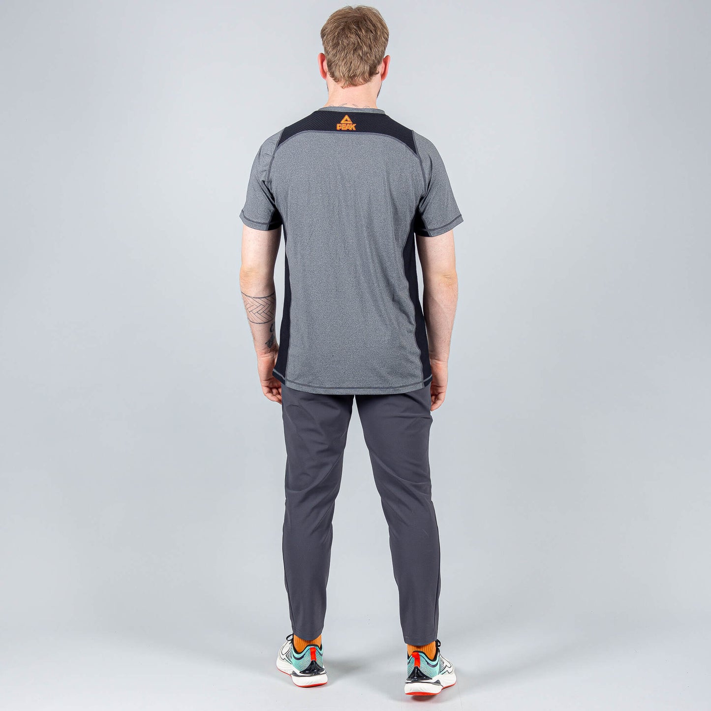 Tepláky Peak Running Knitted Pants Dk.Grey