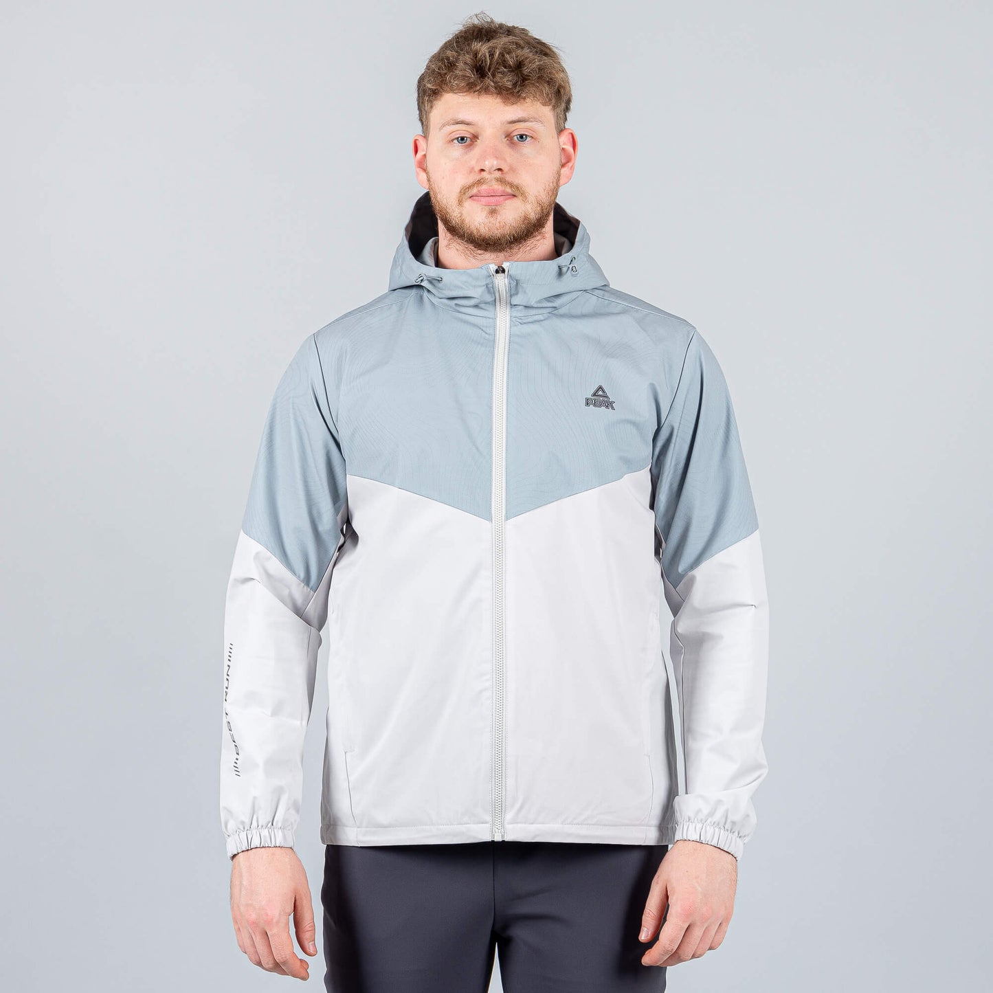 Bežecká bunda Peak Running Velvet Jacket Lt.Grey Blue