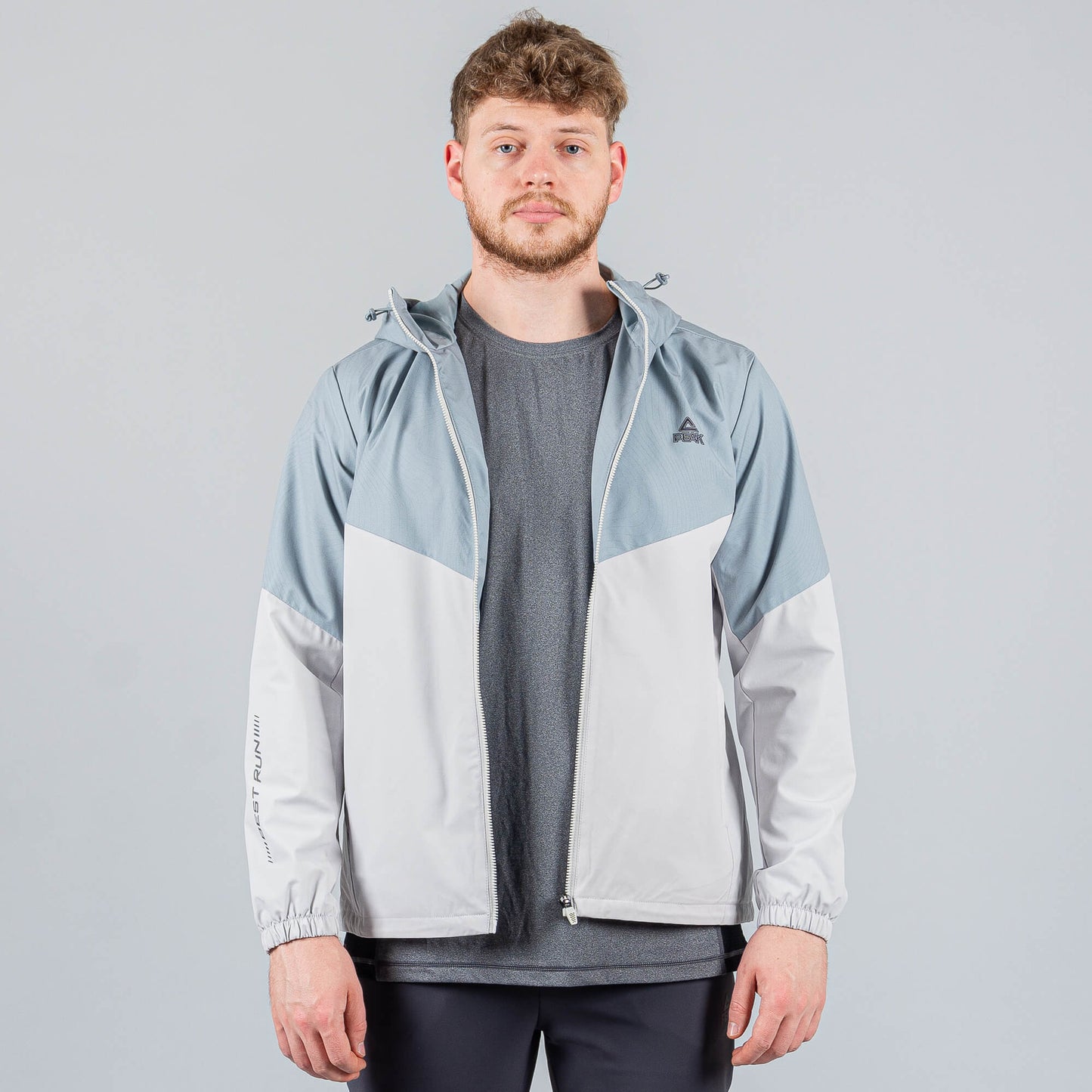 Bežecká bunda Peak Running Velvet Jacket Lt.Grey Blue