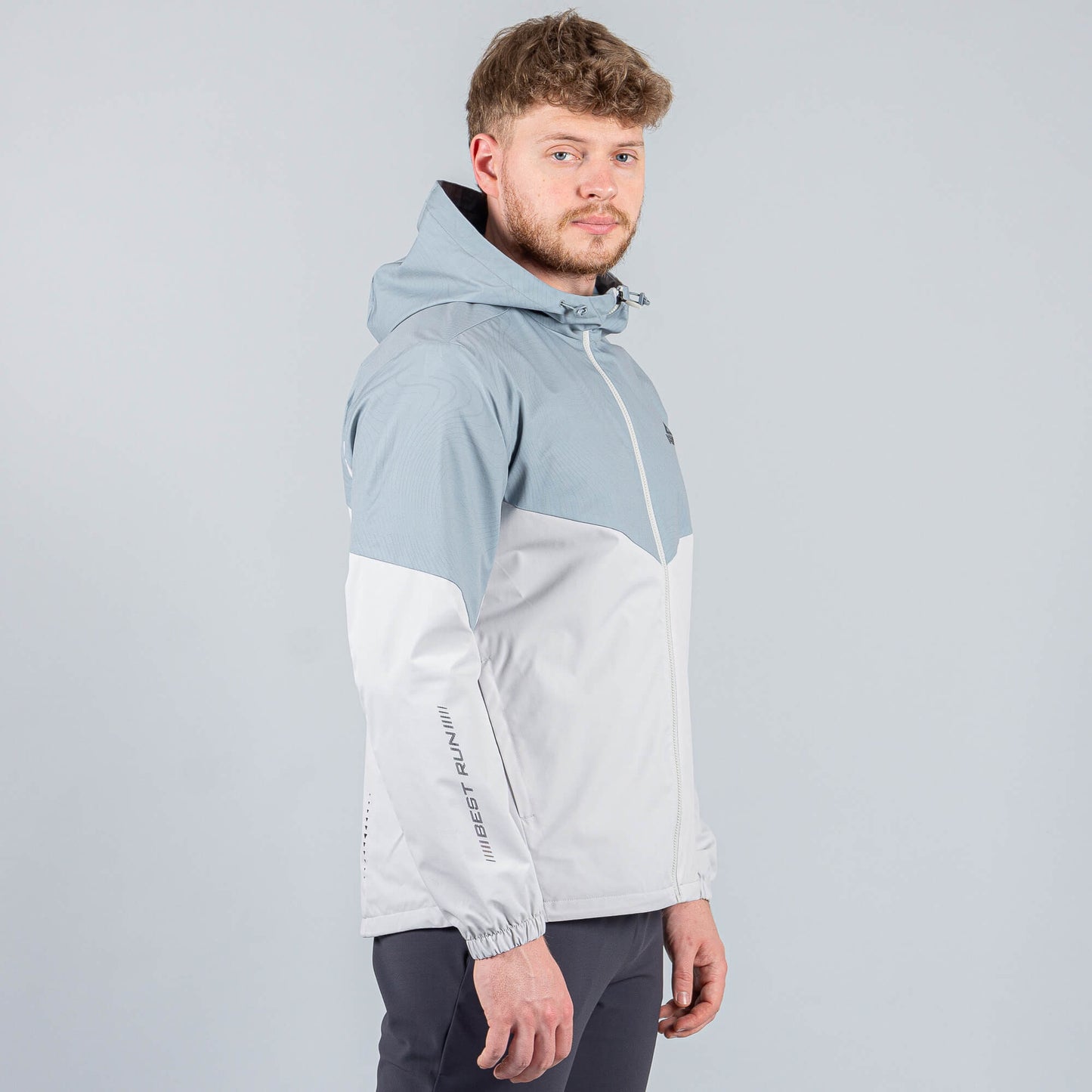 Bežecká bunda Peak Running Velvet Jacket Lt.Grey Blue