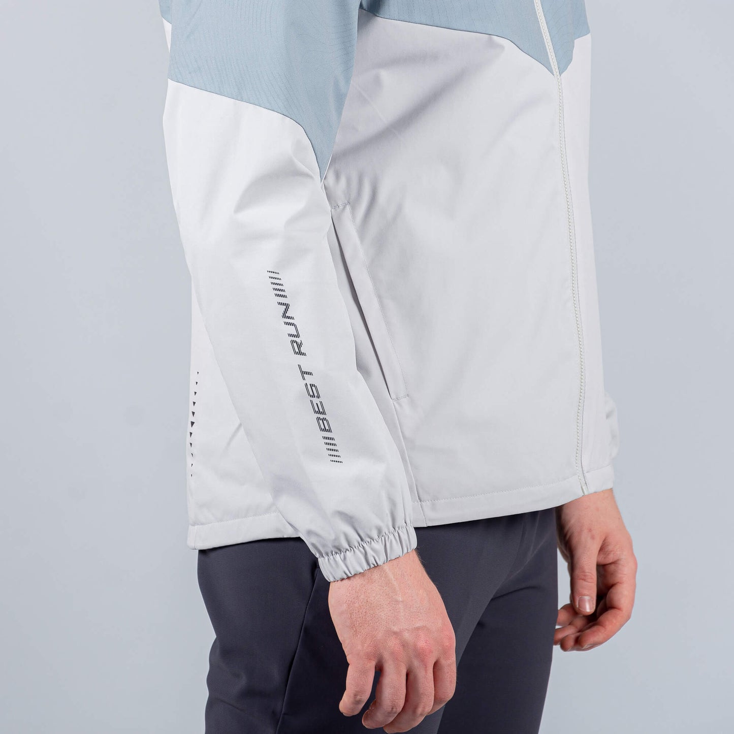 Bežecká bunda Peak Running Velvet Jacket Lt.Grey Blue