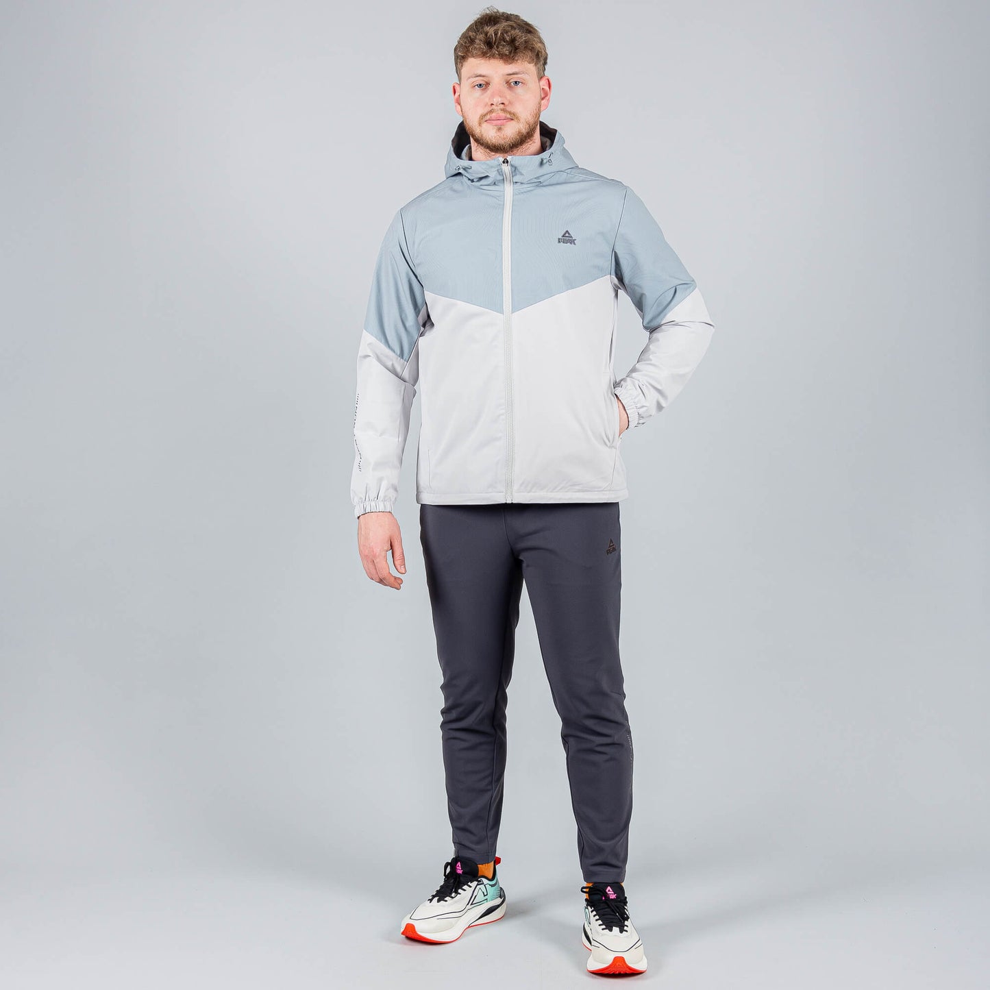 Bežecká bunda Peak Running Velvet Jacket Lt.Grey Blue