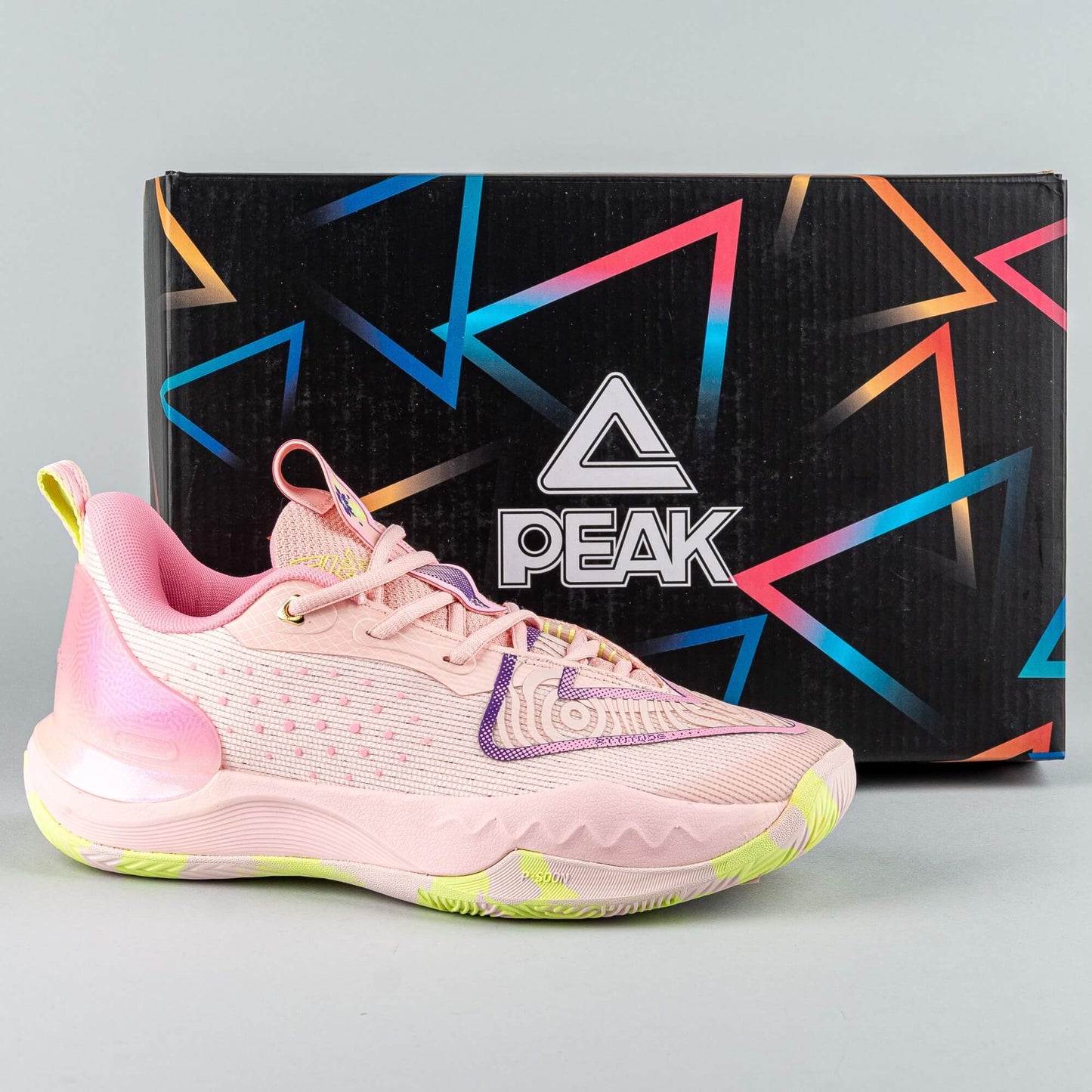Dámske basketbalové tenisky Peak Taichi Big Triangle 4.0 Malik Monk Womens Signature Pro Basketball Match Shoes Pink