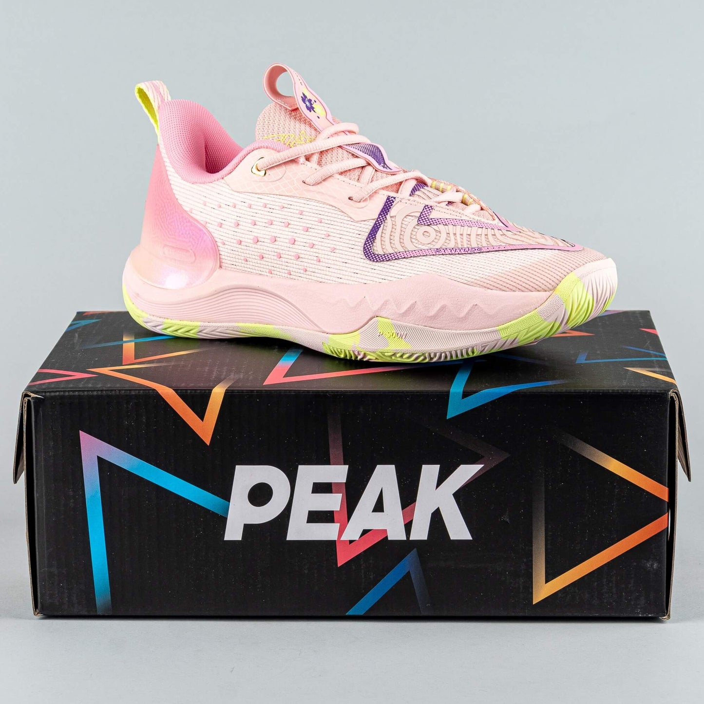 Dámske basketbalové tenisky Peak Taichi Big Triangle 4.0 Malik Monk Womens Signature Pro Basketball Match Shoes Pink