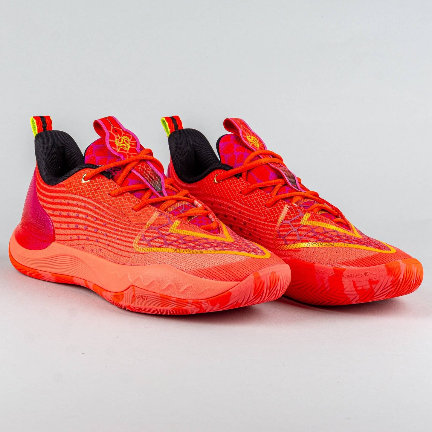 Basketbalové tenisky Peak Taichi Big Triangle 4.0 Malik Monk Signature Pro Basketball Match Shoes Red Melange