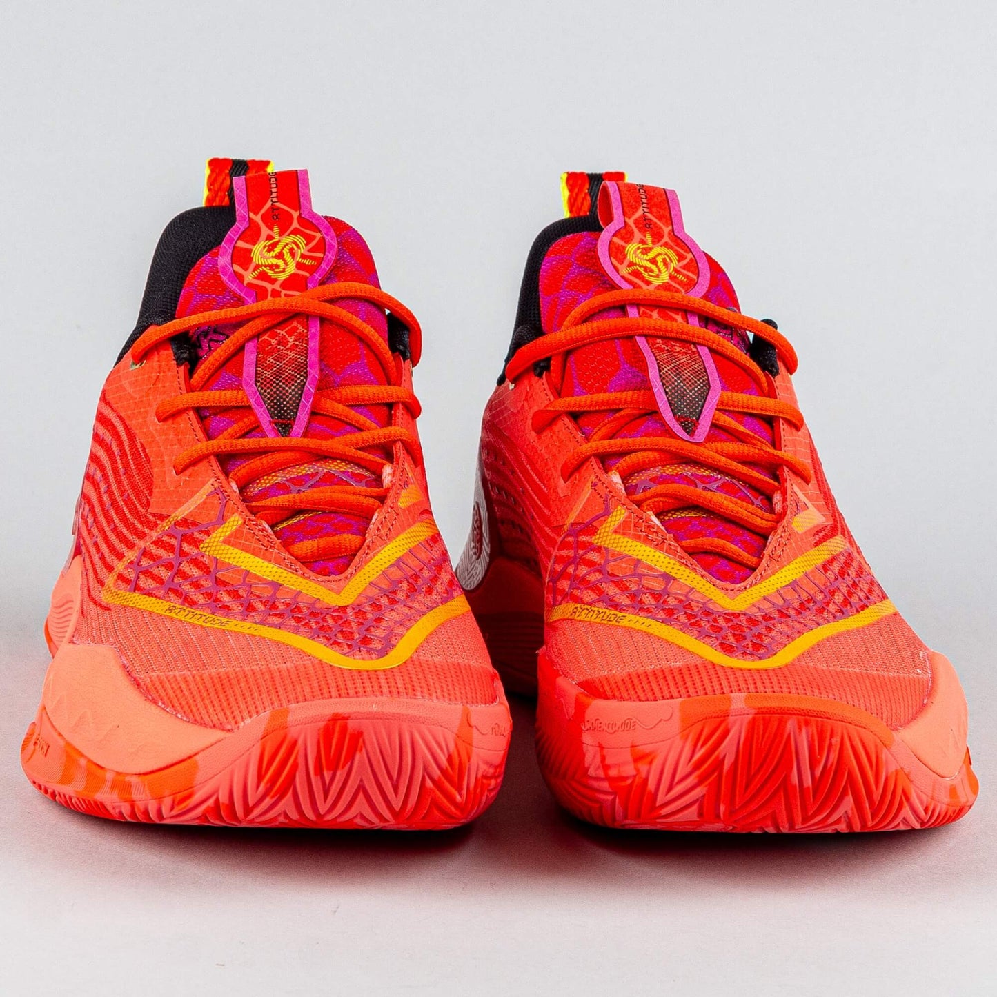 Basketbalové tenisky Peak Taichi Big Triangle 4.0 Malik Monk Signature Pro Basketball Match Shoes Red Melange